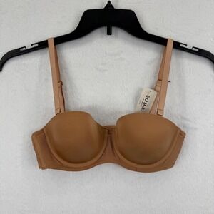 Soma‎ Intimates Telltale The Creator Strapless Bra Toasted Nude 32C Underwire